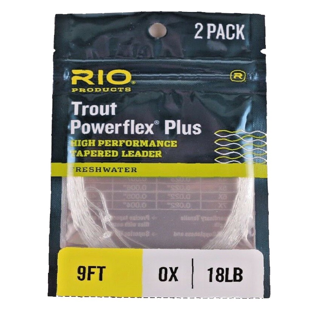 Línea Mosca RIO Leader Powerflex Plus Trout 9 ft 2pack
