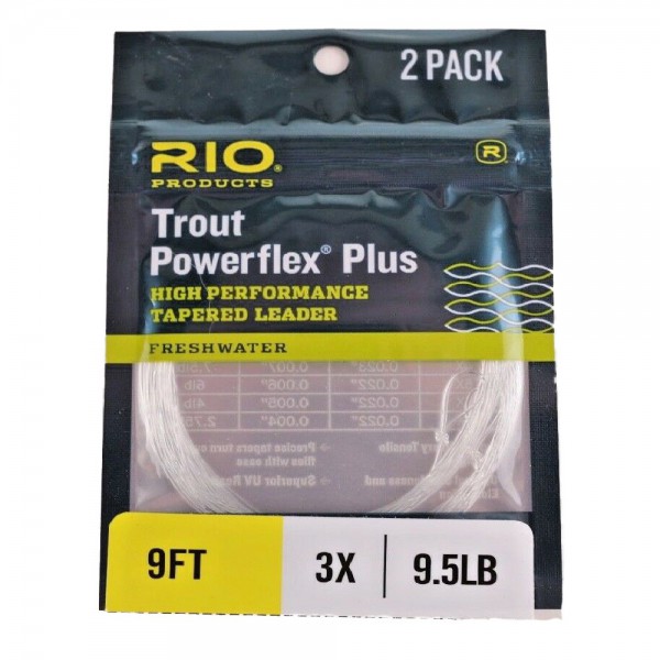 Línea Mosca RIO Leader Powerflex Plus Trout 9 ft 2pack
