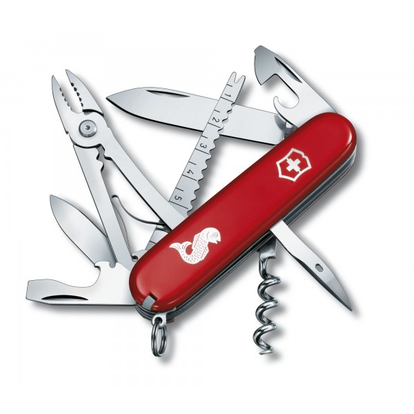 Victorinox Navaja Angler Color Rojo 1.3653.72
