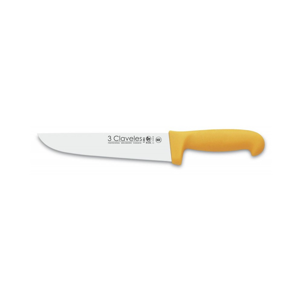 Cuchillo Carnicero 3 Claveles 18cm