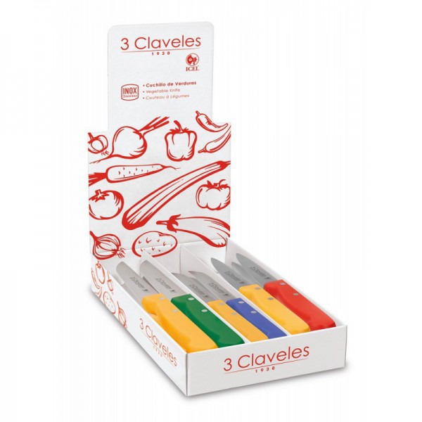 Cuchillo Verduras 3 Claveles 10 cm