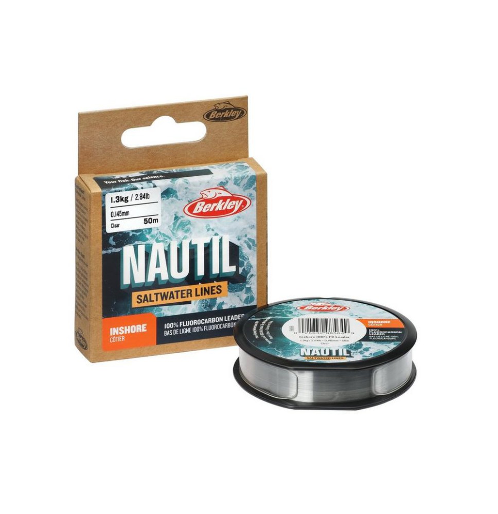 Berkley Nautil Fluorocarbono Leader 50m .14 Clear