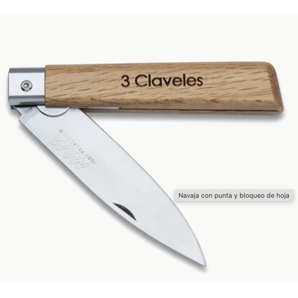 Navaja 3 Claveles con punta y bloqueo de hoja Navaja 3 Claveles con punta y bloqueo de hoja
