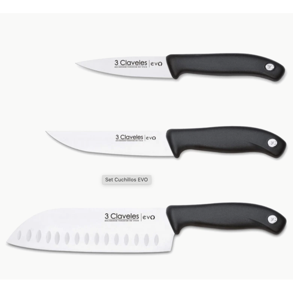 Set 3 Cuchillos De Cocina 3 Claveles Evo Set 3 Cuchillos De Cocina 3 Claveles Evo