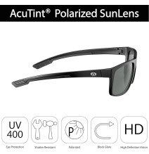 Lente Flying Fisherman Lente Polarizado Lagoon Floating Matte Black Smoke