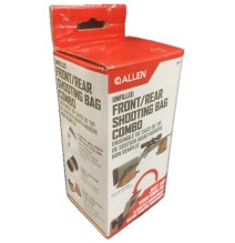 Apoya Rifle Allen Unfilled Front & Rear Shooting Bag Combo, Tan & Black